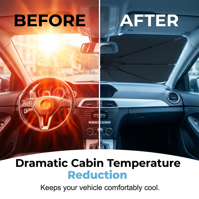 POWERSTEP™ Foldable Car Windshield Sun Shade ☀️
