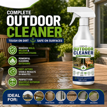 🌧️🏡 Spray nettoyant polyvalent jardin, supprime algues et noirceurs, adapté sols, façades et clôtures en bois