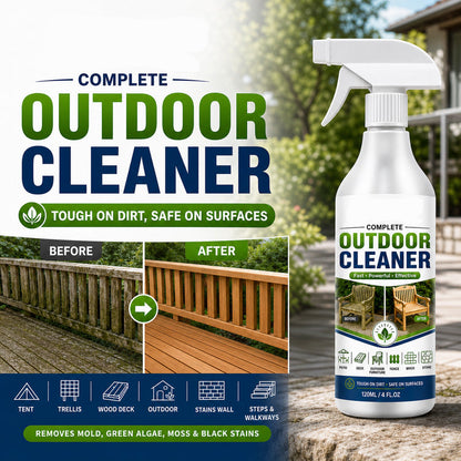 🌧️🏡 Spray nettoyant polyvalent jardin, supprime algues et noirceurs, adapté sols, façades et clôtures en bois