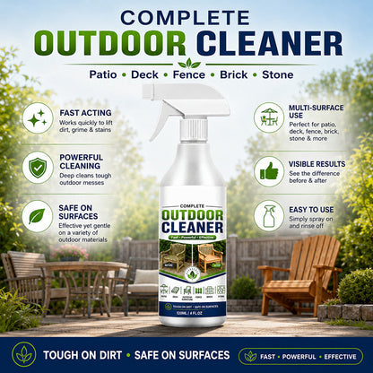 🌧️🏡 Spray nettoyant polyvalent jardin, supprime algues et noirceurs, adapté sols, façades et clôtures en bois
